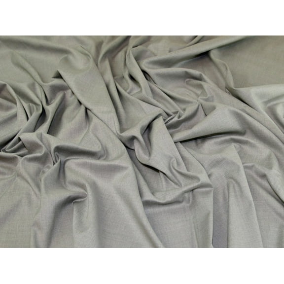 Minerva Stretch Woven Viscose Suiting Fabric Silver - per yard