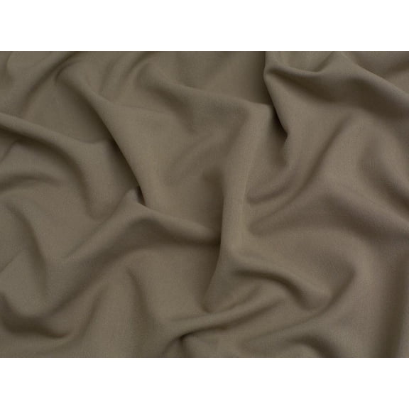 Minerva Stretch Woven Viscose Twill Suiting Fabric Taupe - per yard