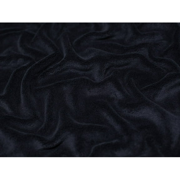 Minerva Super Soft Plush Cuddle Fleece Fabric Navy Blue - per yard