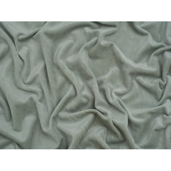Minerva Super Soft Plush Minky Fleece Fabric Dusky Green - per yard