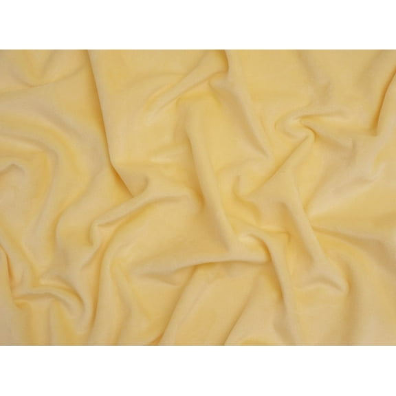 Minerva Super Soft Plush Minky Fleece Fabric Lemon Yellow - per yard