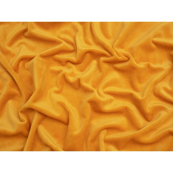 Minerva Super Soft Plush Minky Fleece Fabric Old Gold - per yard