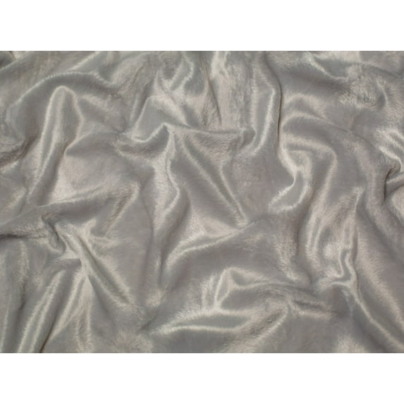Minerva Textured Velboa Faux Fur Fabric Silver - per yard