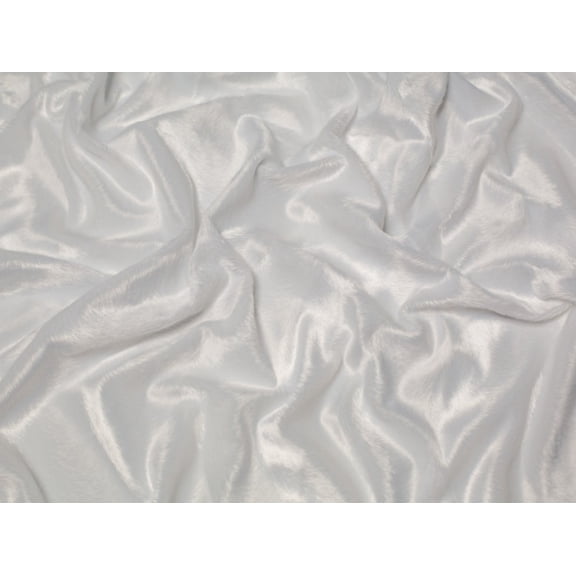 Minerva Textured Velboa Faux Fur Fabric White - per yard