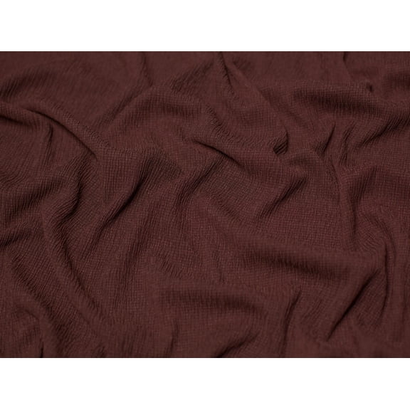 Minerva Tree Bark Textured Stretch Woven Crepe Fabric Brown - per yard