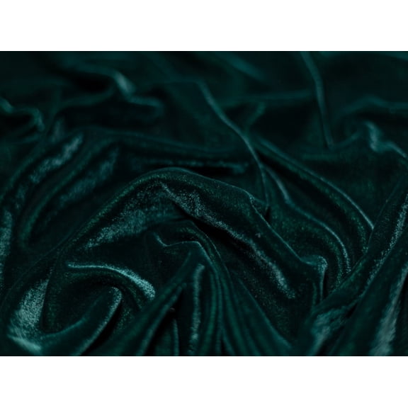 Minerva Triple Crown Velvet Fabric Bottle Green - per yard