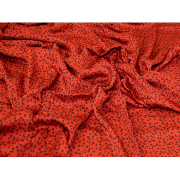 Minerva Viscose Challis Fabric Russet - per yard
