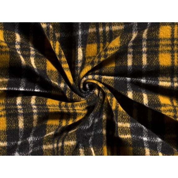 Minerva Wool Blend Knit Coating Fabric Ochre - per yard