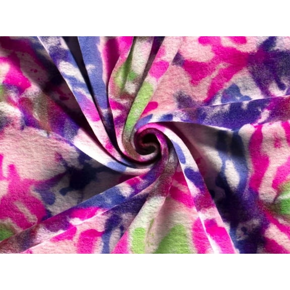 Minerva Wool Blend Knit Coating Fabric Pink Multi - per yard