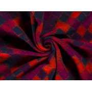 Minerva Wool Blend Knit Coating Fabric Plum Multi - per yard