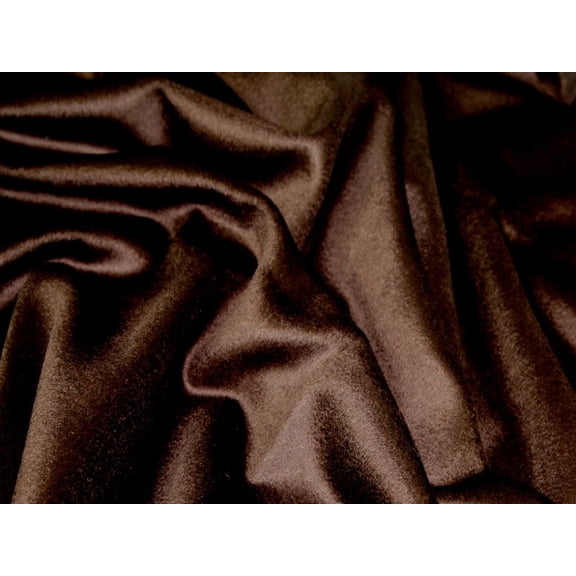 Minerva Wool Faux Fur Fabric, Brown Solid for Dressmaking & Toy Making, 59" Wide, By the Yard