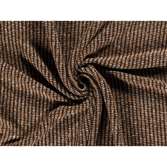 Minerva Woven Tweed Coating Fabric Dark Brown - per yard