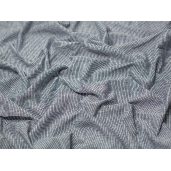Minerva Yard Dyed Linen Cotton Fabric Navy Blue - per yard