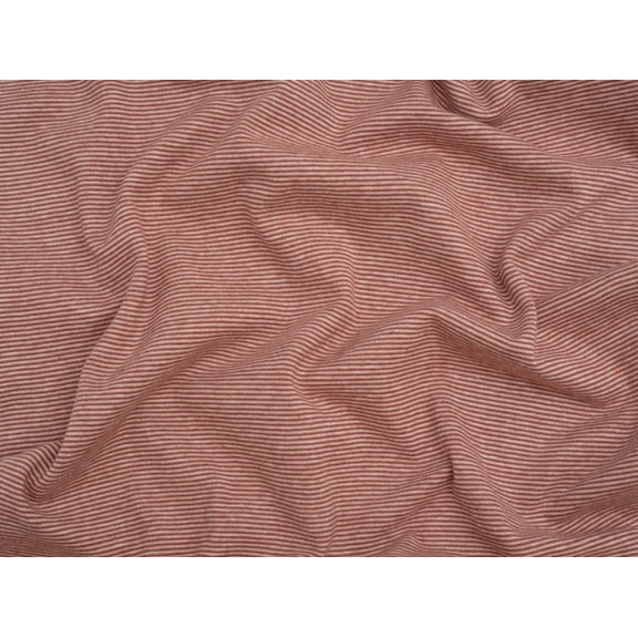 Minerva Yarn Dyed Tubular Ribbing Stretch Knit Fabric Dusky Pink - per yard