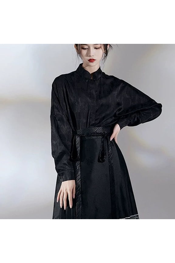 Ming Dynasty Hanfu Horse Face Skirt Women Pleats Skirt Chinese Traditional Hanfu