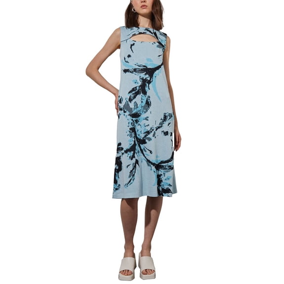 Ming Wang womens A-Line Abstract Dress, s
