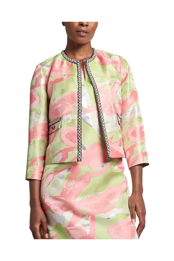 womens Heritage Fit Abstract Jacquard Woven Jacket, XXS