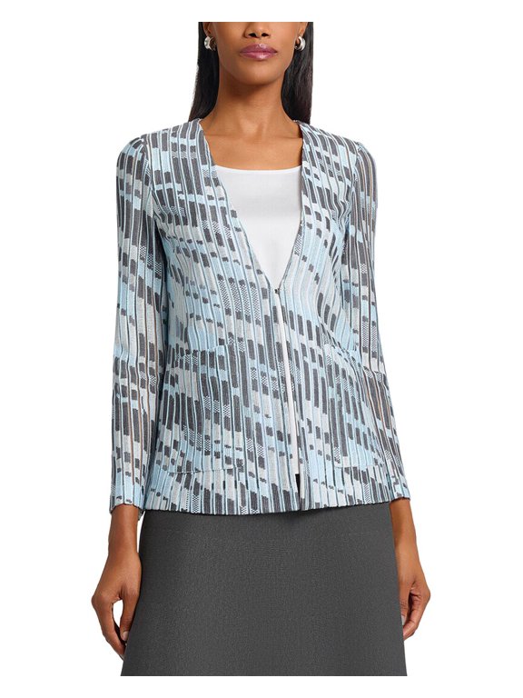 womens Heritage Fit Burnout Jacquard Knit Jacket, xs
