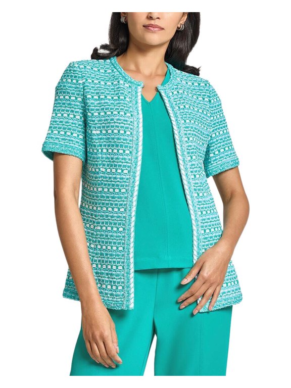 womens Tailored Fit Multi-Stitch Knit Jacket, s