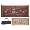 thumbnail image 1 of Ming's Mark 8' x 18' RV Home Outdoor Mat, "Home is Where We Park It", Brown / Beige (RH8187), 1 of 4