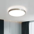 thumbnail image 1 of MingBright 12 Inch Flush Mount LED Ceiling Light Fixture, For Home Office Bedroom Kitchen, Brushed Nickel, 1 of 10