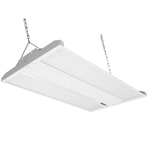 MingBright 162W LED Warehouse Light 5000K Bright White Industrial Fixture with Chain 2FT Linear LED High Bay Light Fixture, 21060LM 0-10V Dimmable Indoor Commercial Warehouse Industrial LED Shop Ligh