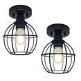thumbnail image 1 of MingBright 9W 2 Pack Semi Flush Mount Ceiling Light Porch Pendan Lamp Fixtures, 4000K Natural White, With E26 Base Socket, Perfect For Entry, Kitchen, Bathroom, Living Rooms, Dining Rooms, Corridors, 1 of 7