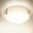 thumbnail image 1 of  MingBright Flush Mount LED Ceiling Light Fixture, 10 inch 16W 1400 Lumens Ceiling Lamp, 3000K/4000K/5000K 3 Color Temperatures, cETL Certified for Kitchen, Hallway, Bedroom, Laundry, 1 of 4