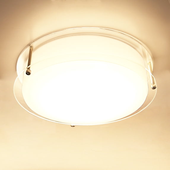 MingBright Flush Mount LED Ceiling Light Fixture, 12 inch 20W 1750 Lumens Ceiling Lamp, 3000K/4000K/5000K 3 Color Temperatures, cETL Certified for Kitchen, Hallway, Bedroom, Laundry