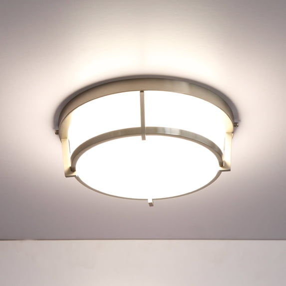 MingBright Flush Mount LED Ceiling Light Fixture, 13 inch 25W 1630 Lumens Ceiling Lamp, 4000K Neutral White , cETL Certified for Kitchen, Hallway, Bedroom, Office