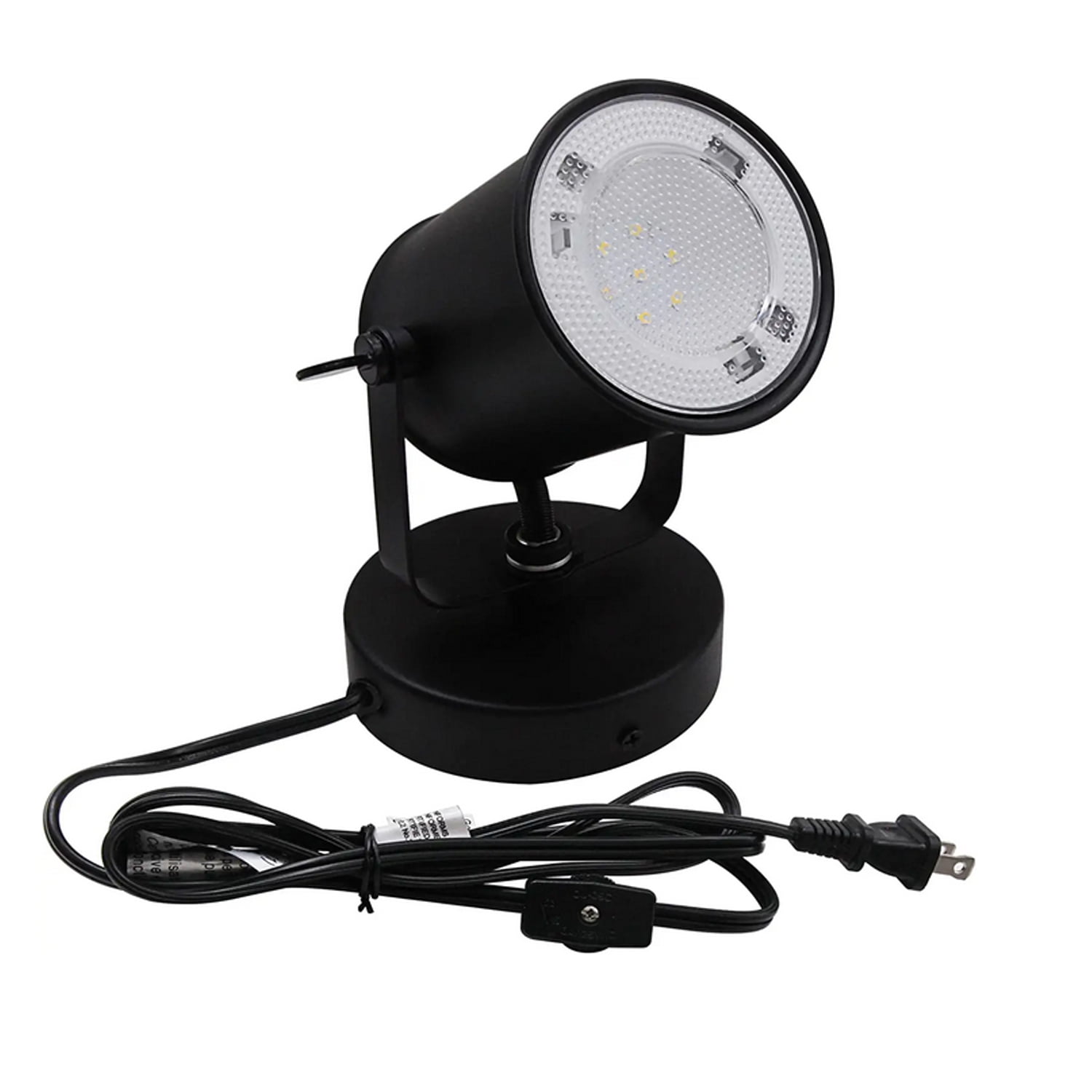 MingBright LED Desk Lamp with Shake on Switch, 360 Degree Rotation Black Table Light with 2-Prong Power Cord, Eye Protection Desk Lamps for Reading, Office or School