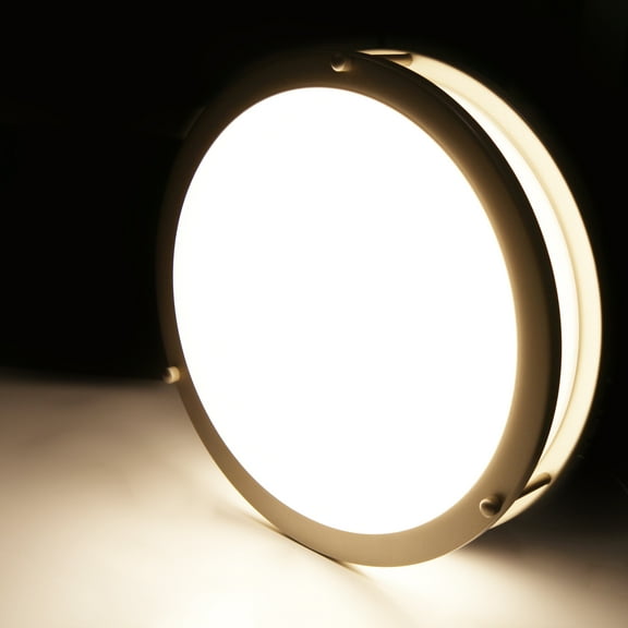 MingBright LED Dimmable Flush Mount Light Fixture with Remote Control, 10.3-Inch Micro-Wave Motion Sensor Ceiling Lamp for Kitchen, Living Room, Bedroom, Garage Hallway