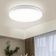 MingBright LED Flush Mount Ceiling Light Fixture 9inch Ceiling Light Dimmable, Super Slim Panel Light 120V 18W 4000K White Round Ceiling Light for Bathroom, Bedroom, Kitchen or Hallway Damp Location
