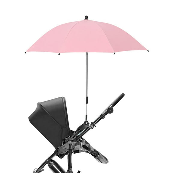 MingRuiDian Baby Umbrella Stroller Parasol with Clamp Adjustable, UV Protection Clip on Umbrella Stroller for Toddlers, Stroller Sun Shade Umbrella for Trolley, Beach Chair