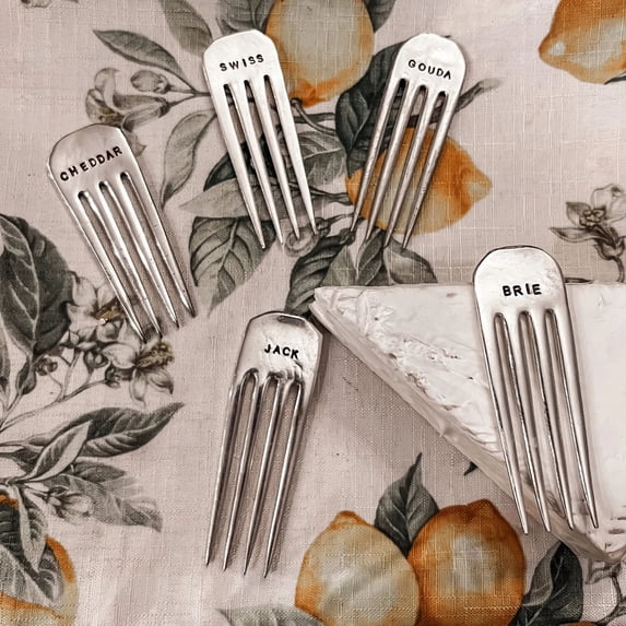 Banghong Forks, Cheese Markers Vintage Christmas Gift Set Of 5