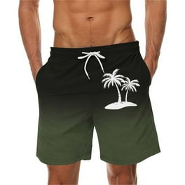 Unique Bargains Men's Animal Printed Shorts Regular Fit