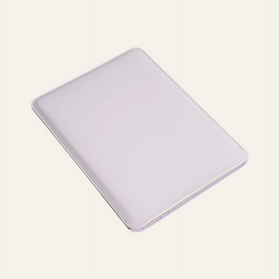MingX NoteBook Sleeve White Color Laptop Bag for Macbook Pro 13"15"16" 2021 Air 13Inch Computer Case PU Leather (Light Purple,15 Macbook Air)