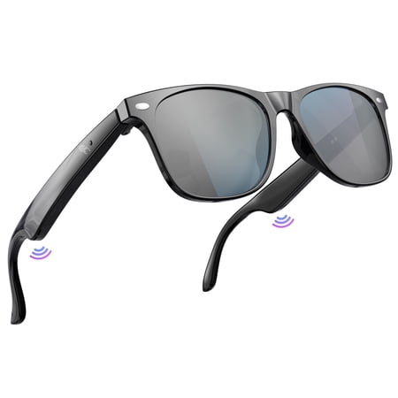 Mingdaln AI Bluetooth Smart Glasses,with sunglass lenses/Hands-Free Calls/AI assistant and translation for traveling and driving,10-Hour Playtime& Music