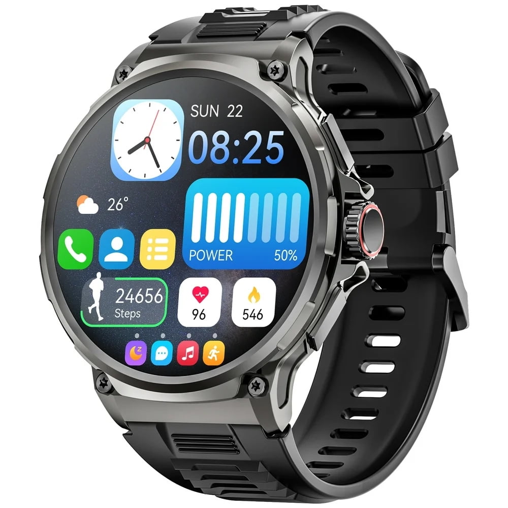 Mingdaln 1.85Inch Men's Smart Watch with Activity and Fitness Tracker