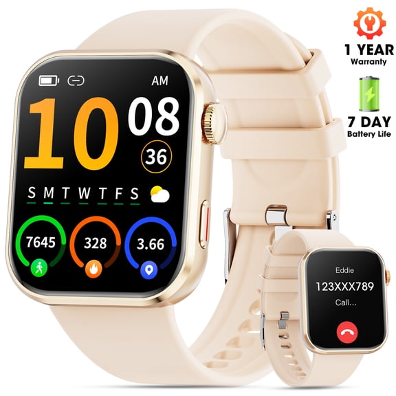 Mingdaln Smart Watch for Men Women, 2026 Smartwatch(Metal body) , 1.93" New Fitness Watch with Answer/Make Call/120+ Sport Modes/Pedometer/IP68 Waterproof, Fitness Tracke Fits for Android/iPhone,Pink