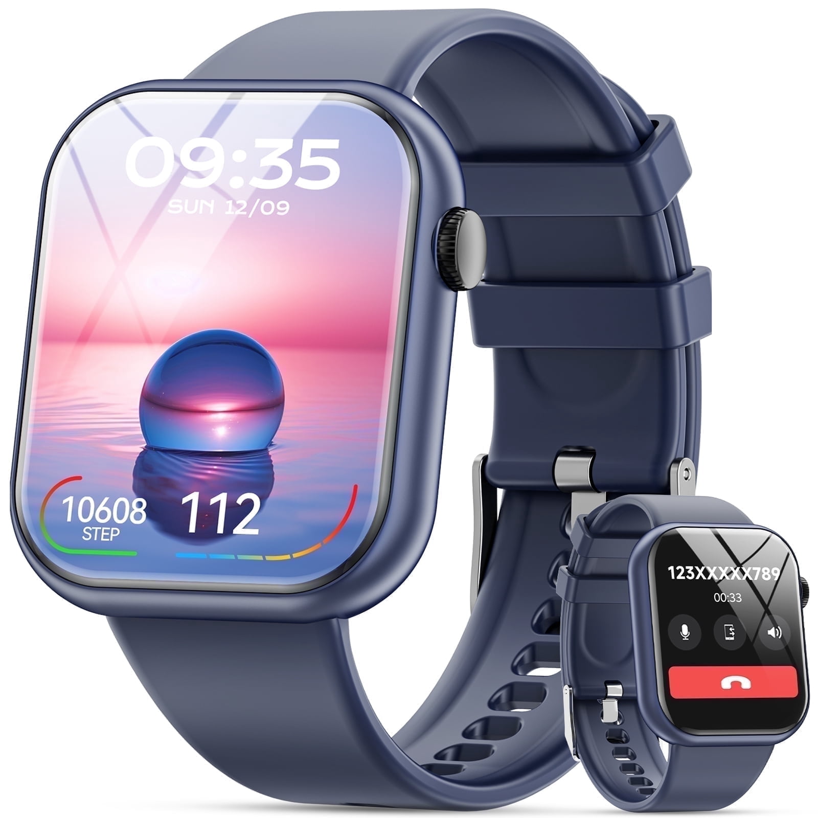 Mingdaln 2025 New 1.85-inch Men Women's Smartwatch with Answer
