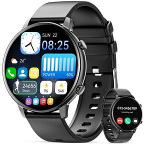 Mingdaln men's Smart Watch 1.39-inch, with Answer Make Call/IP68 waterproof/10 days standby, with Fitness Tracker,fits for Android iPhone Devices, perfect gift（ Black）