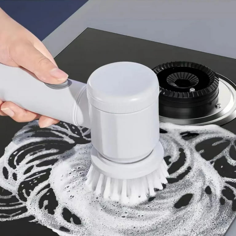 Mingdaln Electric Spin Scrubber with Long Handle and Cordless