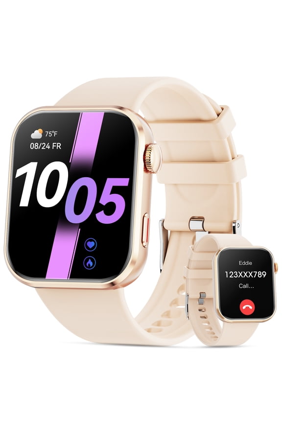 Smart Watch for Men Women, 2026 Smartwatch(Metal Body) , 1.93" New Fitness Watch with Answer/Make Call/120+ Sport Modes/Pedometer/IP68 Waterproof, Fitness Tracke Fits for Android/IPhone,Pink