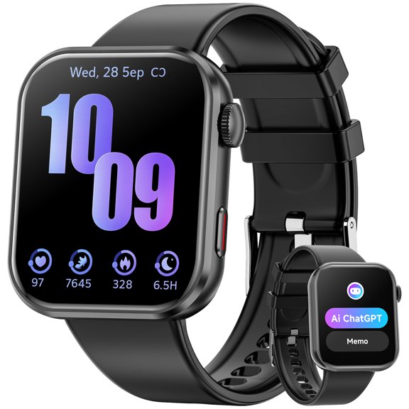 Mingdaln AI Smart Watchwith ChatGPT, 1.93" Bluetooth Calls Smartwatch for Women Men, 120+ Fitness Modes Activity Tracker, All-metal body, IP68 Waterproof Step Counter for Android iOSPink