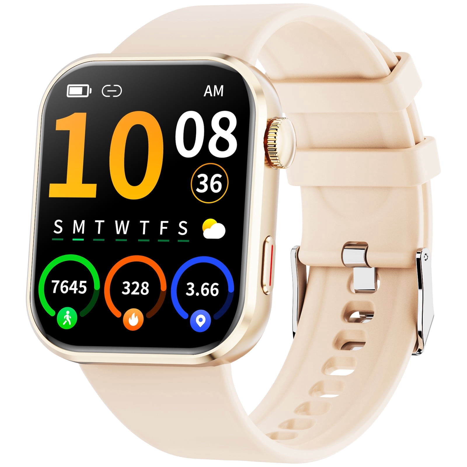 Mingdaln Smart Watch for Men Women, 2026 Smartwatch(Metal Body) , 1.93" New Fitness Watch with Answer/Make Call/120+ Sport Modes/Pedometer/IP68 Waterproof, Fitness Tracke Fits for Android/IPhone,Pink
