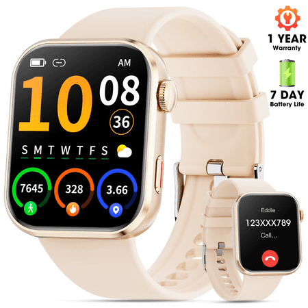 Mingdaln Smart Watch for Men Women, 2026 Smartwatch(Metal body) , 1.93" New Fitness Watch with Answer/Make Call/120+ Sport Modes/Pedometer/IP68 Waterproof, Fitness Tracke Fits for Android/iPhone,Pink