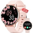thumbnail image 1 of Mingdaln Smart Watch for Women, with 1.39" HD Answer Make Call/IP68 Waterproof/10 Days Standby, with Fitness Tracker,Smartwatch for Android IPhone Devices（Gold）, 1 of 6