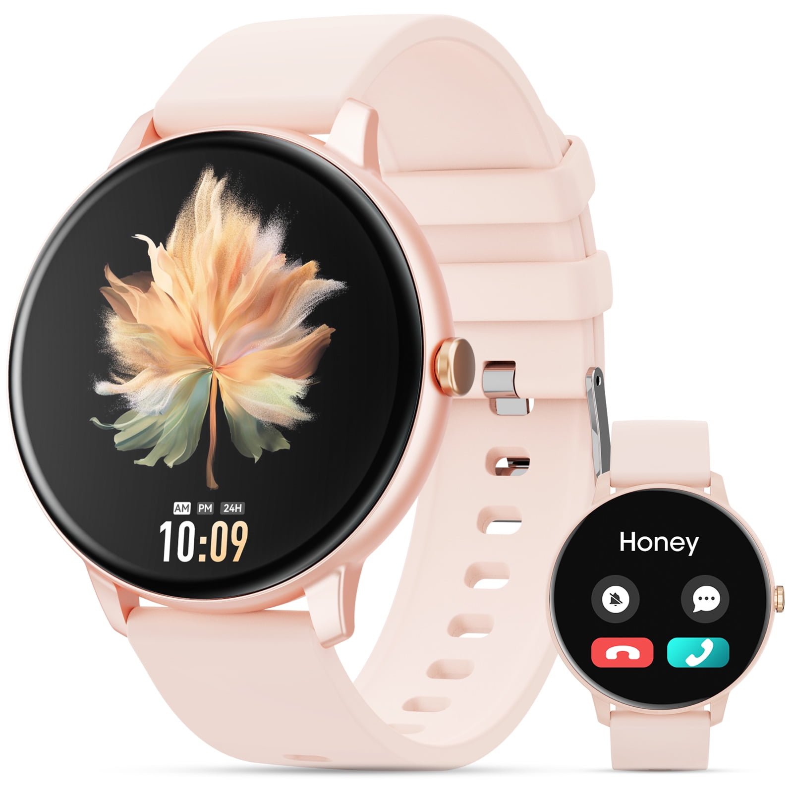 Mingdaln Women's Smart Watch, 1.39-inch HD Touch Screen, Fitness Tracker, Multiple Sports Modes, Wireless Calling, for Android and Iphone Devices
