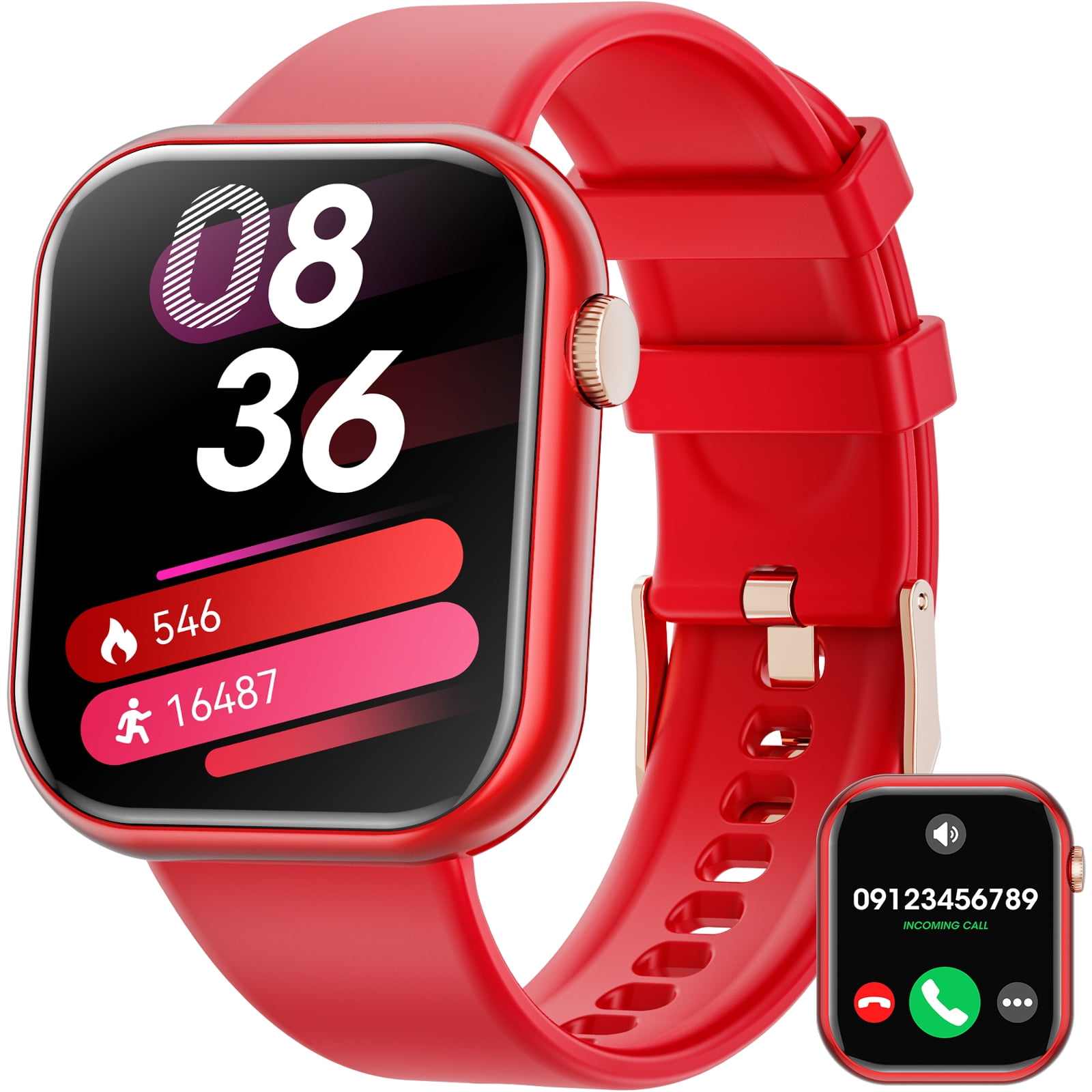 Mobile watch red colour deals